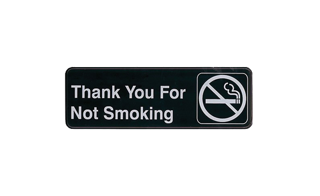از سیگار نکشیدن شما سپاسگذاریم