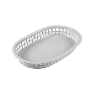 سبد سرو بیضی پلاستیکی ۱۸×۲۸ سانتیمتری قرمز کیچن تک