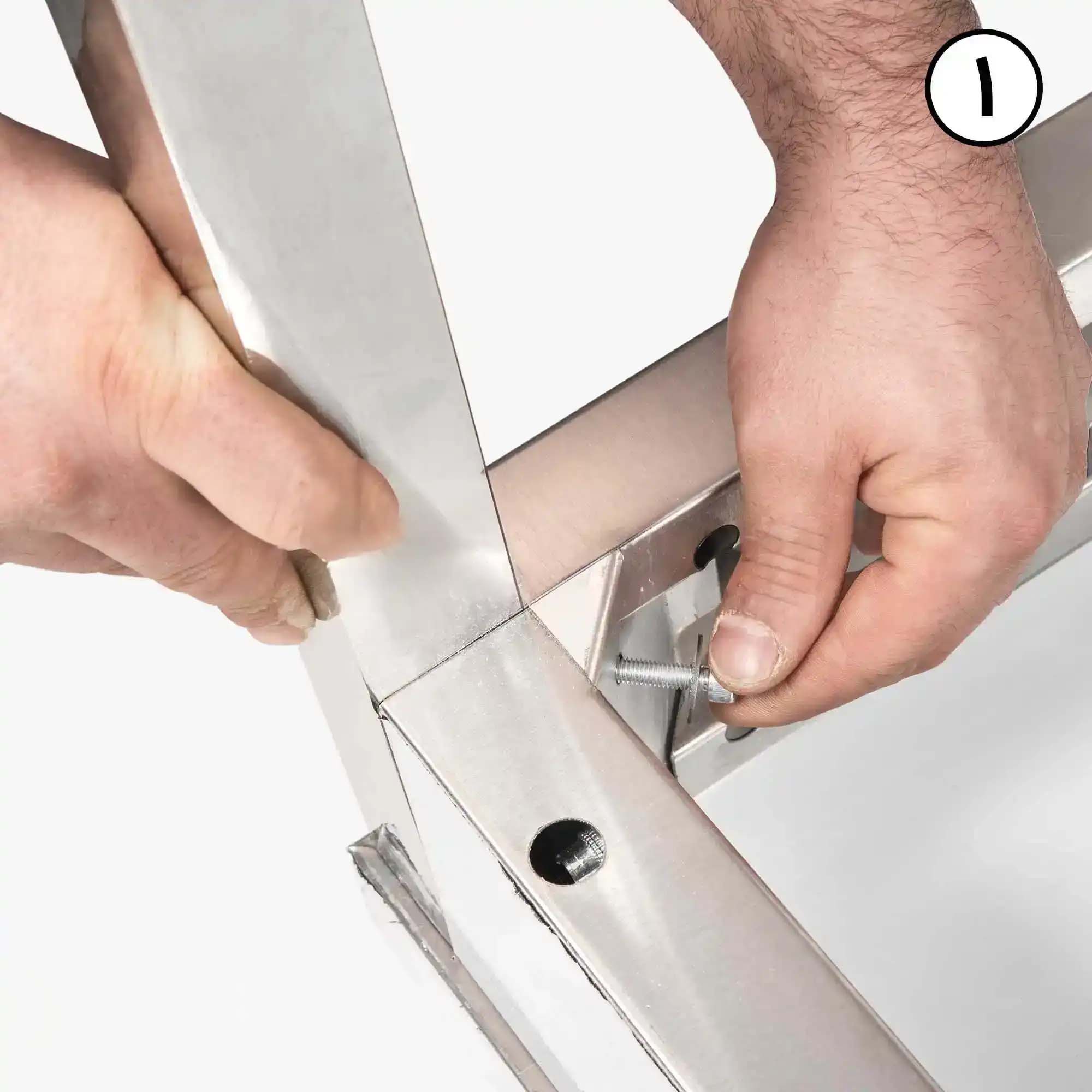 ميز کار پرتابل با پشتی و کف ورق Kitchentech