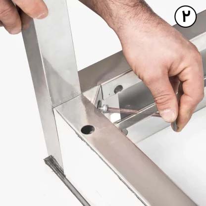 ميز کار پرتابل با پشتی و کف ورق ۷۰×۱۴۰ سانتیمتر Kitchentech - Image 4