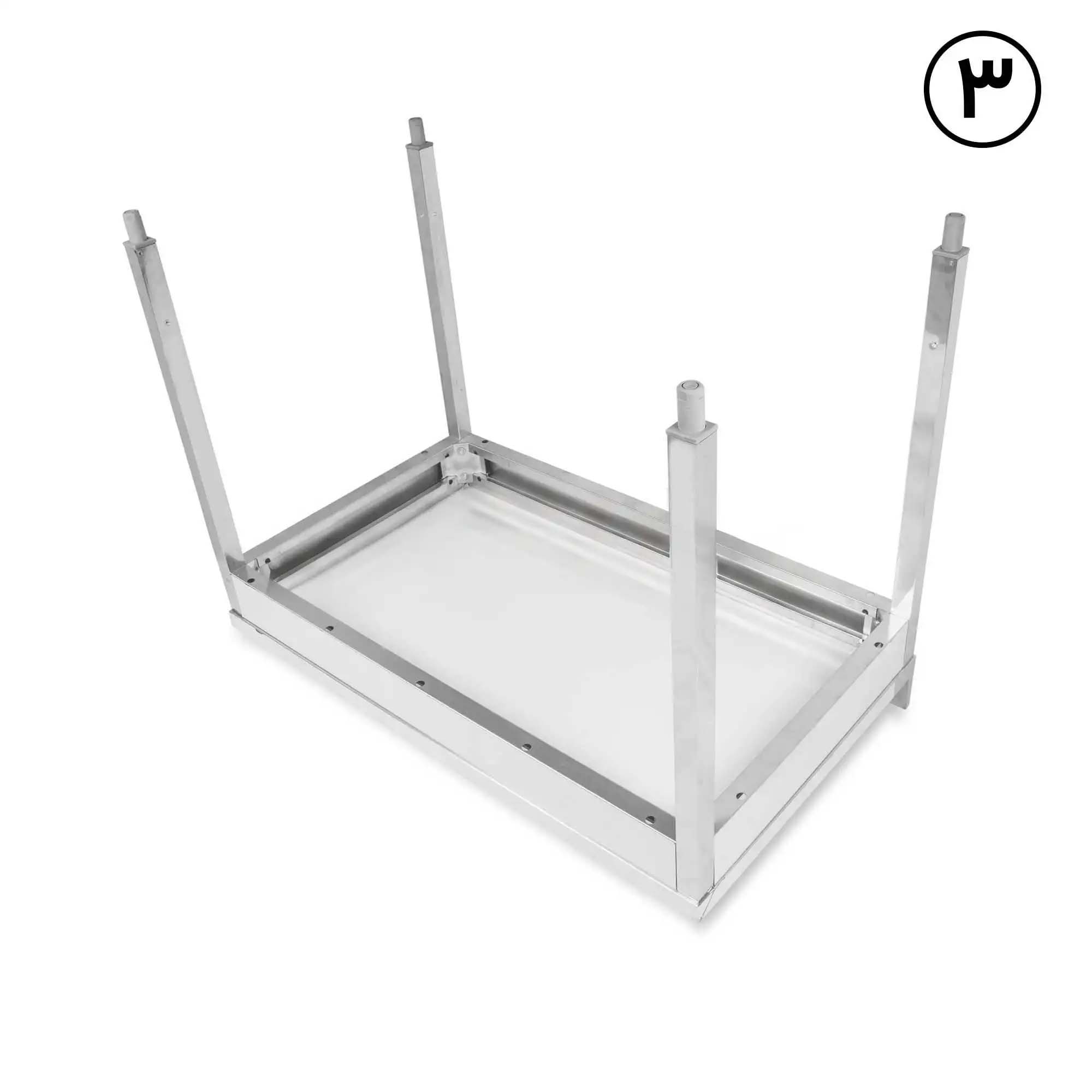 ميز کار پرتابل با پشتی و کف ورق ۷۰×۱۴۰ سانتیمتر Kitchentech - Image 5