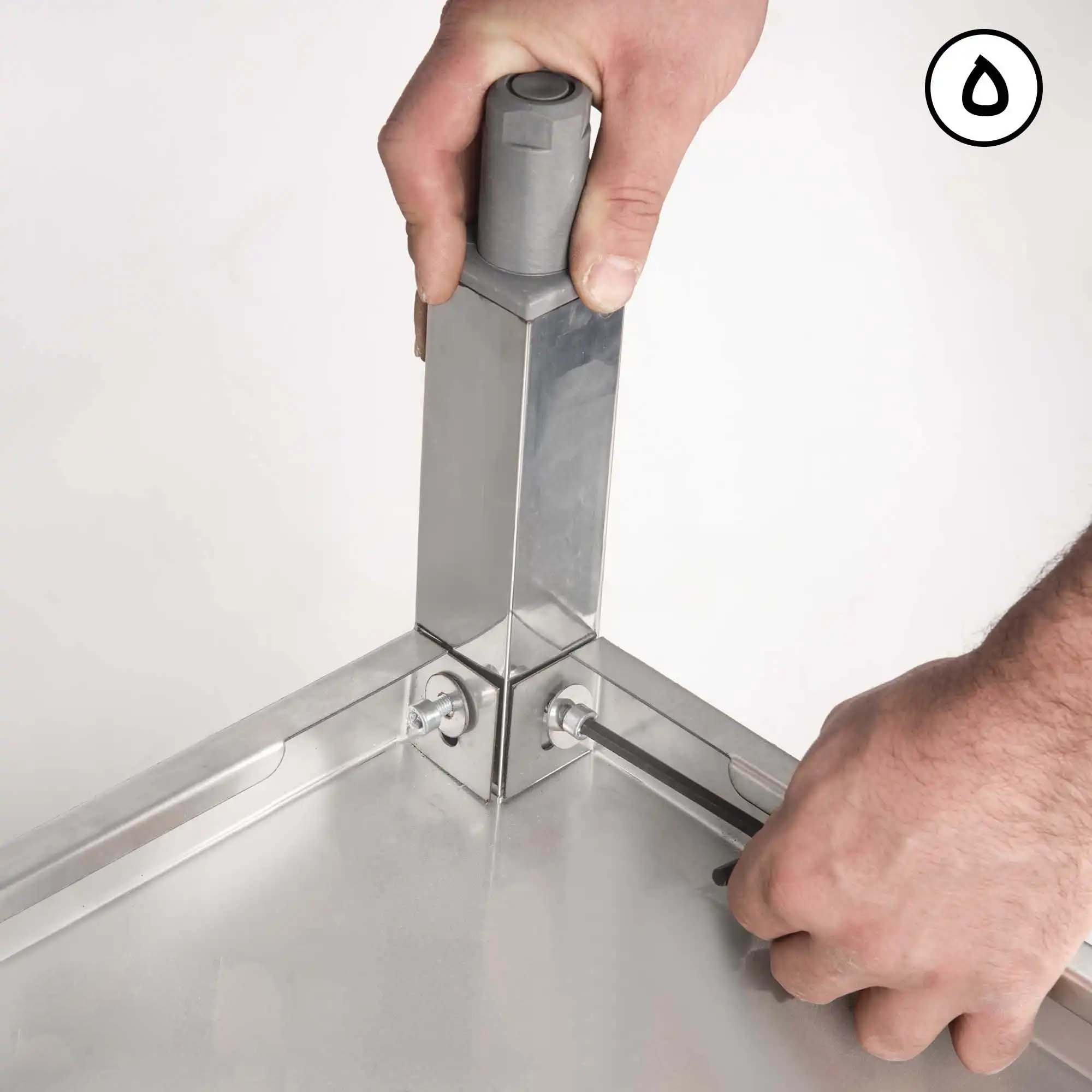 ميز کار پرتابل با پشتی و کف ورق Kitchentech